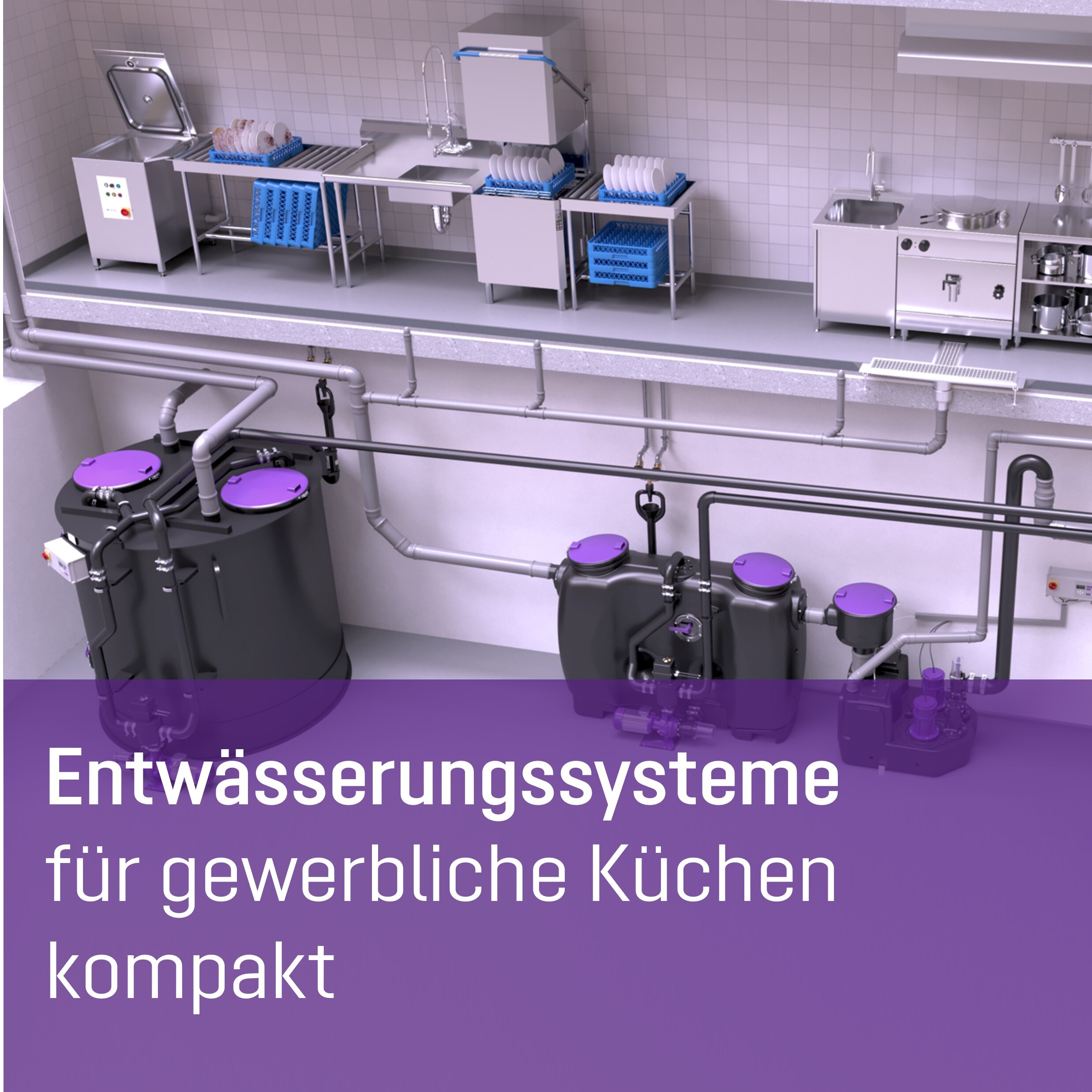 Öffnen Entwässerungssysteme für gewerbliche Küchen